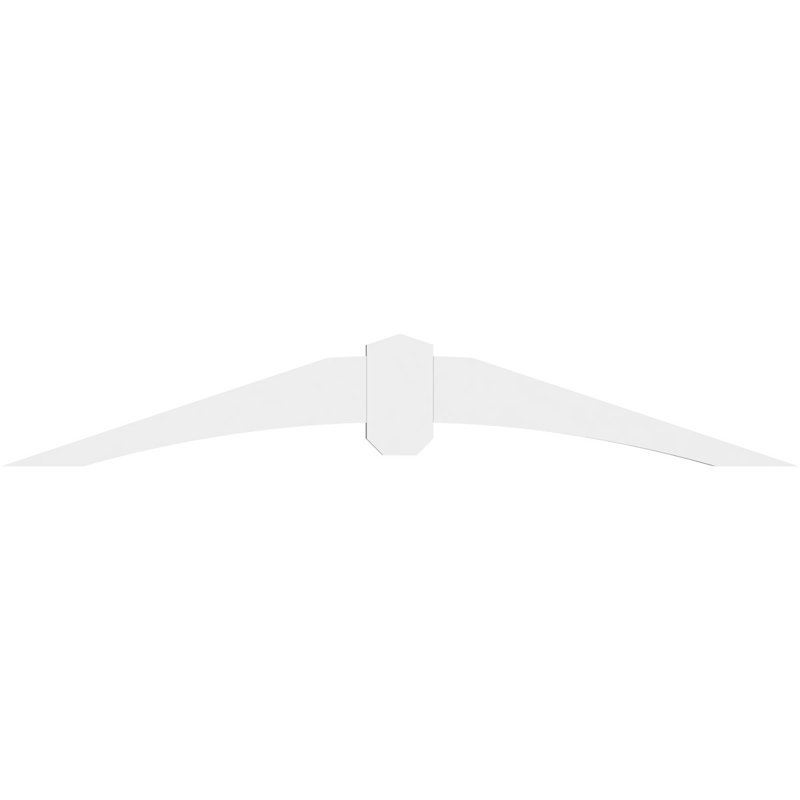 Support pour pignon en PVC Archdale, H 8 po x l 48 po (pas : 4/12), P 2 po x F 4 po