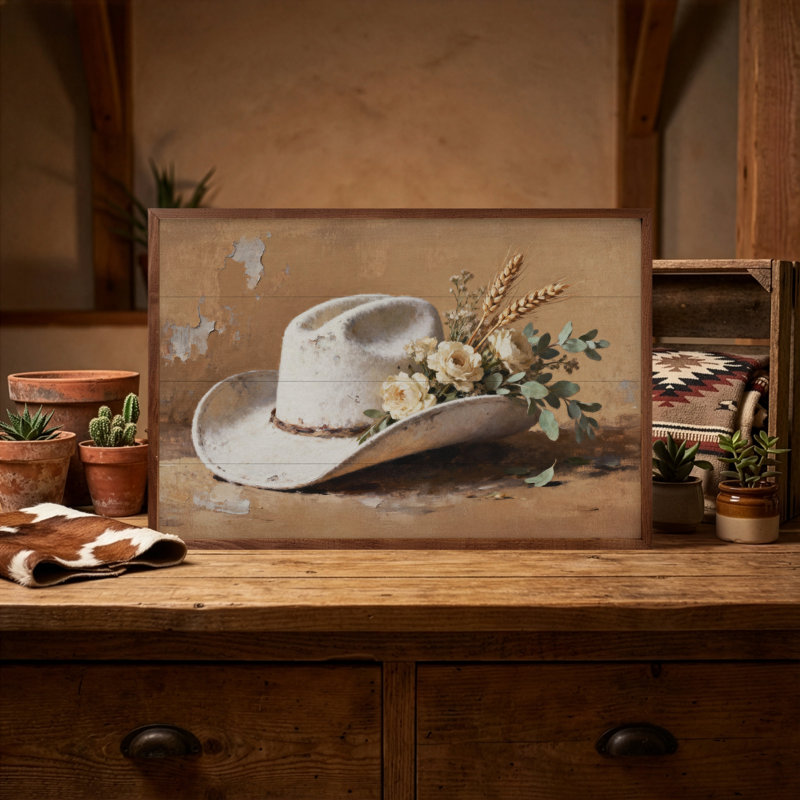 Cowgirl’s Hat, H 10 po x l 16 po