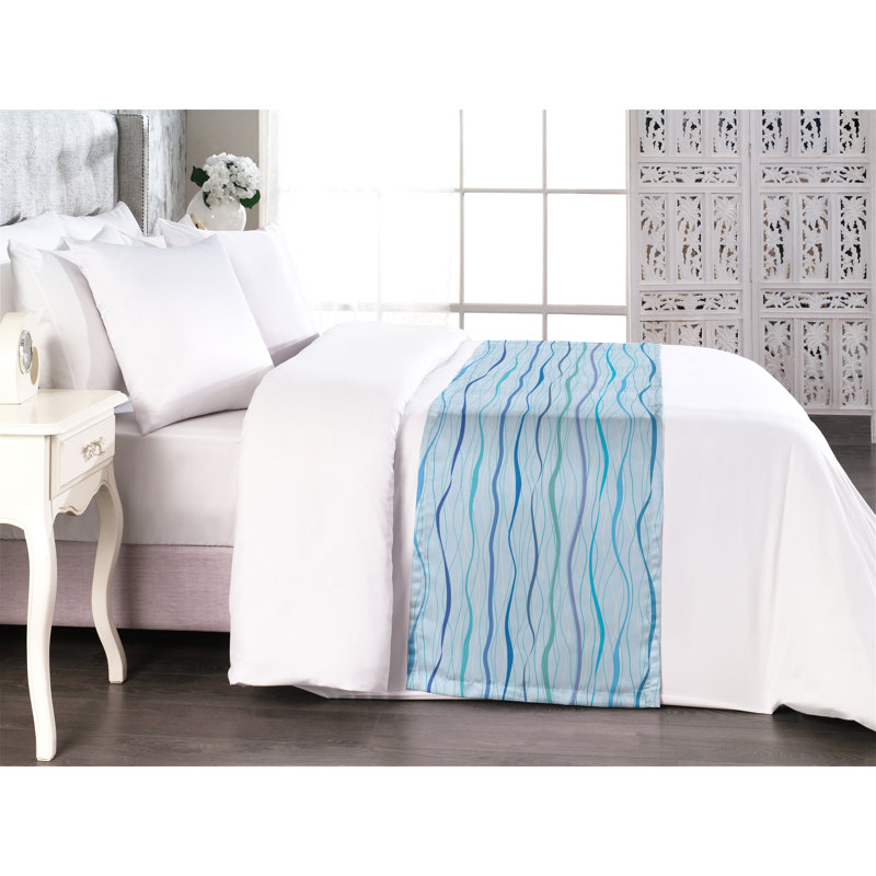 Foulard de lit Ambesonne Ocean Waves, Très grand