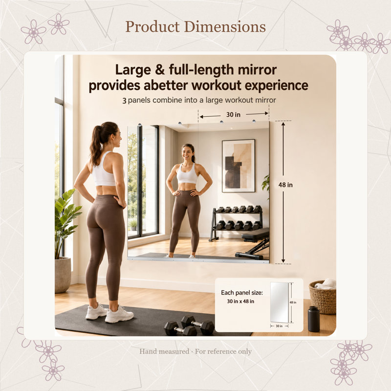 GYM MIRROR 30X48 INCH -2pcs