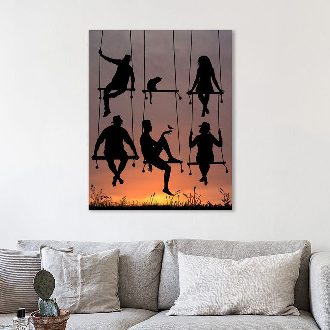 The Cat by Dominic Liam - Wrapped Canvas Print, 114cm H x 91cm W x 4cm D