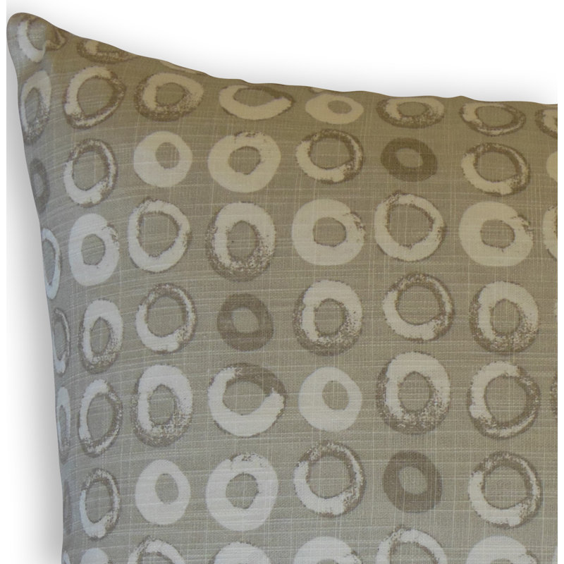 Frona Square Pillow Cover & Insert, Height(18") x Width(18"), Denim