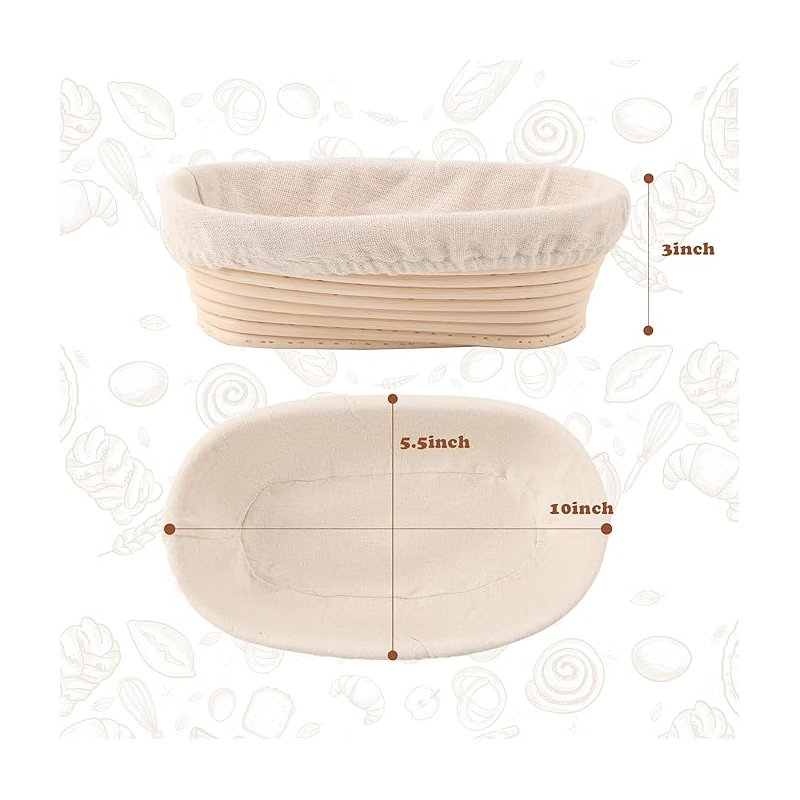 NIERBO 2'' x 5'' Plastic Bread Pan
