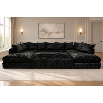 7 Seater Velvet Sofa Bed
