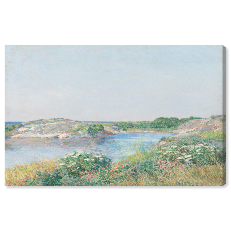 «The Little Pond Canvas Classic Landscape» par Art Remedy, H 10 po x l 15 po, Toile tendue