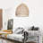 Turbeville 1 - Light Rattan Dome Pendant-695558337