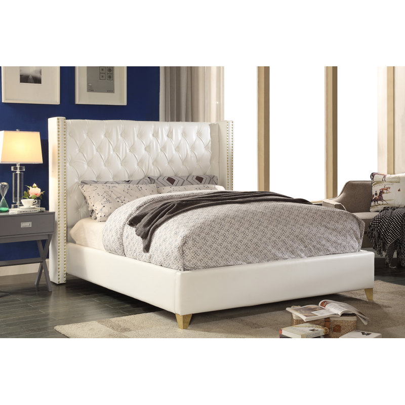 Lit plateforme tapissier Holmes, Grand