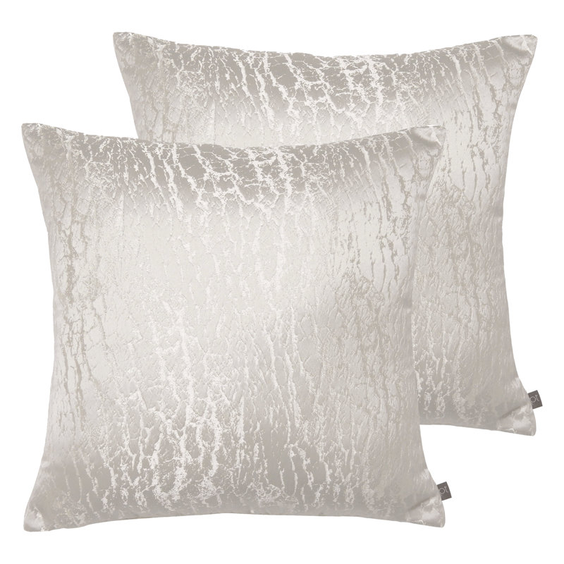 Prestigious Textiles Hamlet Metallic Polyester Filled Cushion, Alabaster