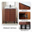 Ensemble de meuble-lavabo simple 24 po Modern-1907230335