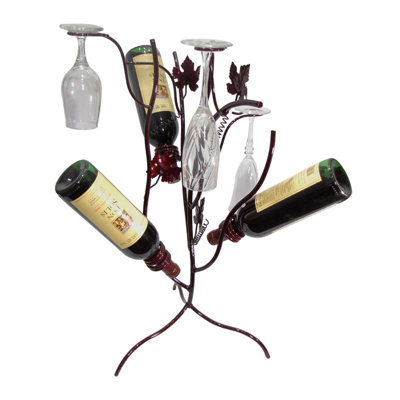 Support pour bouteille et verre