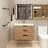 Leendert 30 " W Single Vanity Bathroom Vanity With Resin Top
