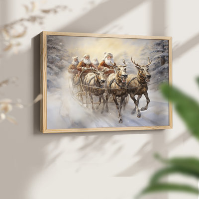 «Chirstmas Art» - CECLXV - Reproduction encadrée - Restickable