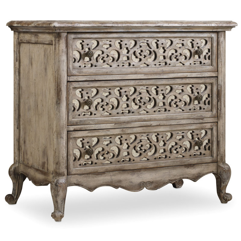 Bachelor-chest 3 tiroirs Chatelet, Blanc rétro