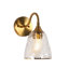 Coleridge Metal Gold Armed 1-Light Wall Sconce ETL Certified