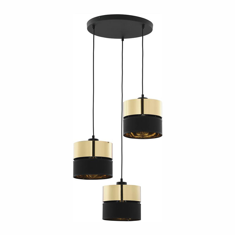 Percey 3 - Light Cluster Pendant, Black/Gold