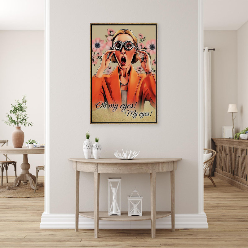 Femme Oh My Eyes My Eyes, H 36 po x l 24 po x P 1,25 po