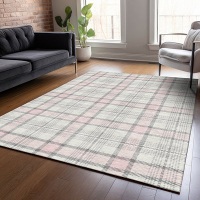 Tapis intérieur / extérieur rose Zinara 