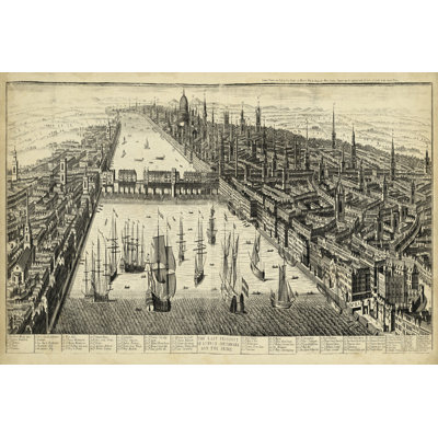 The East Prospect Of London - Wrapped Canvas Art Prints