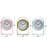 Lailah Metal Clock With Arched Stands