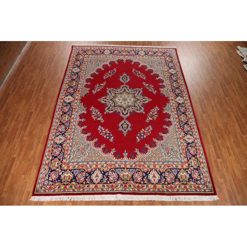 Tapis rouge rétro traditionnel 10 x 13