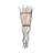 Rustic Lodge Steel Flush Mounted Sconce