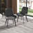 8 Seat Modern Stone Dining Table Set With Faux Leather Side Chairs, 9-piece Dining Set-111532649