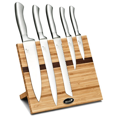 Déglon Oryx 6 Piece Stainless Steel Knife Block Set