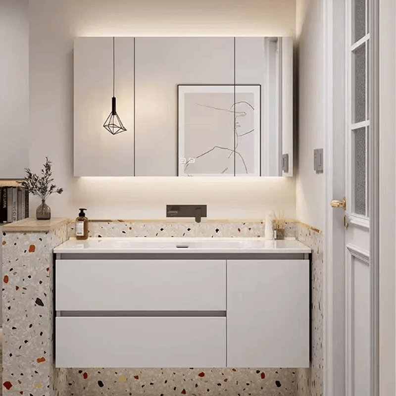 Armoire de salle de bain simple et moderne
