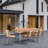 Indoor And Outdoor Chair, Modern Striped Color Block With Waterproof PP Seat And Sturdy Metal Legs, Vibrant White, Orange