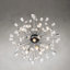 Lustre en cristal spoutnik à 12 lumières Cenzi