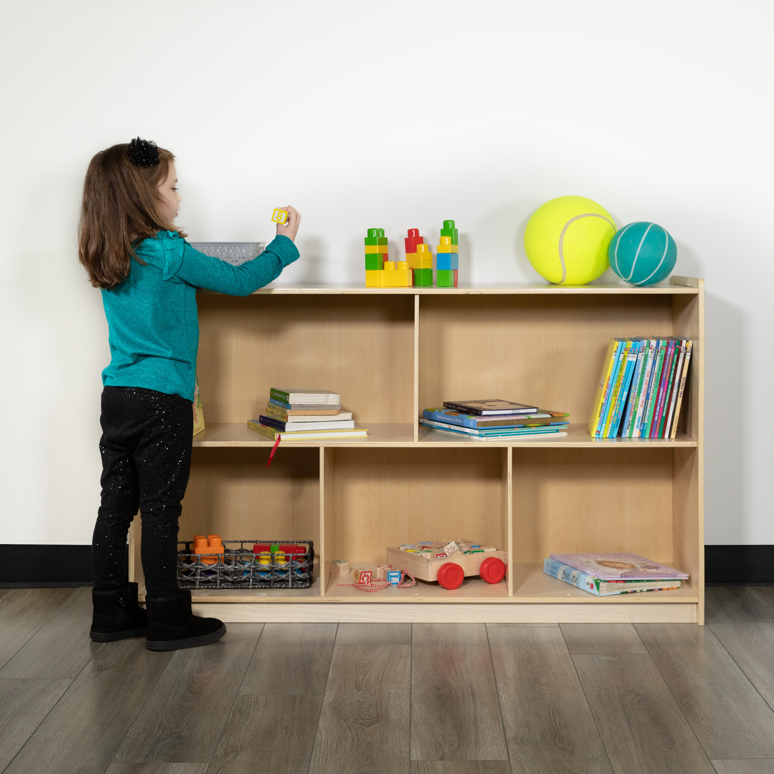 Flash Furniture Bexley Wooden School Classroom Storage Cabinet/Cubby