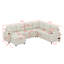 Canapé-lit modulaire polyvalent de 109,9 po avec canapé-lit en U avec méridienne de rangement, deux porte-gobelets et ports de charge-550684175