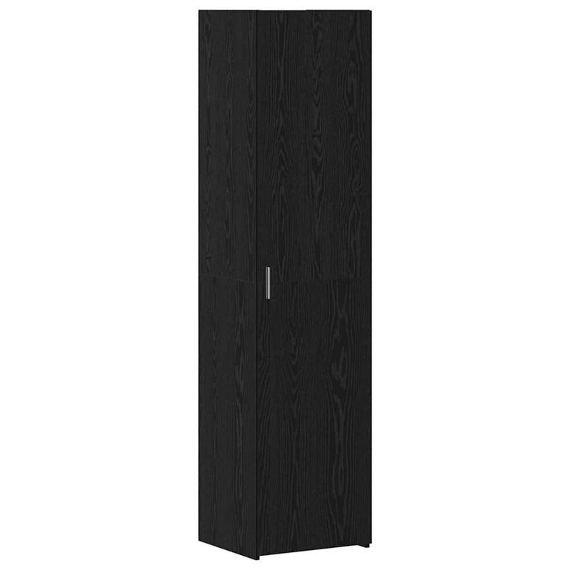 Highboard 45X42.5X185 Cm Engineered Wood, Black Oak