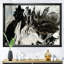 Blanc, gris et blanc, marbre peint à la main acrylique - reproduction d'art sur toile-51145572-51145576