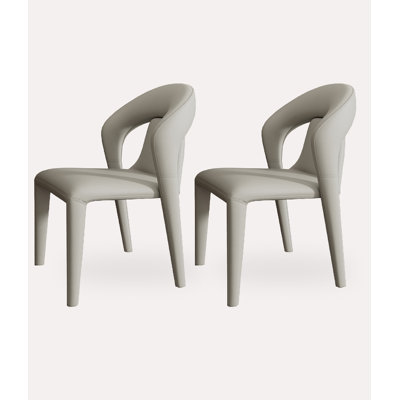 Fauteuil à dossier en cuir French Cat Paw