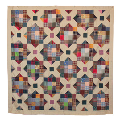 Cotton Geometric Shower Curtain