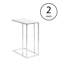 Table de bout en verre