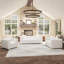 Ensemble de salon en velours 3 pièces Clifford-107134460-120381110