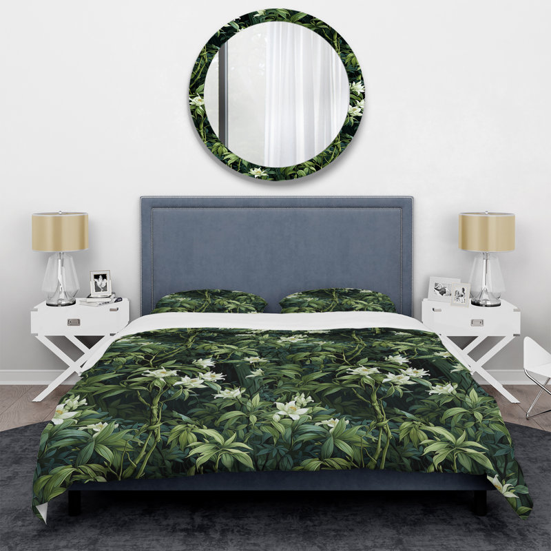 Ensemble de housse de couette Bamboo Forest Allure II, Housse de couette simple + 1 taie décorative stan