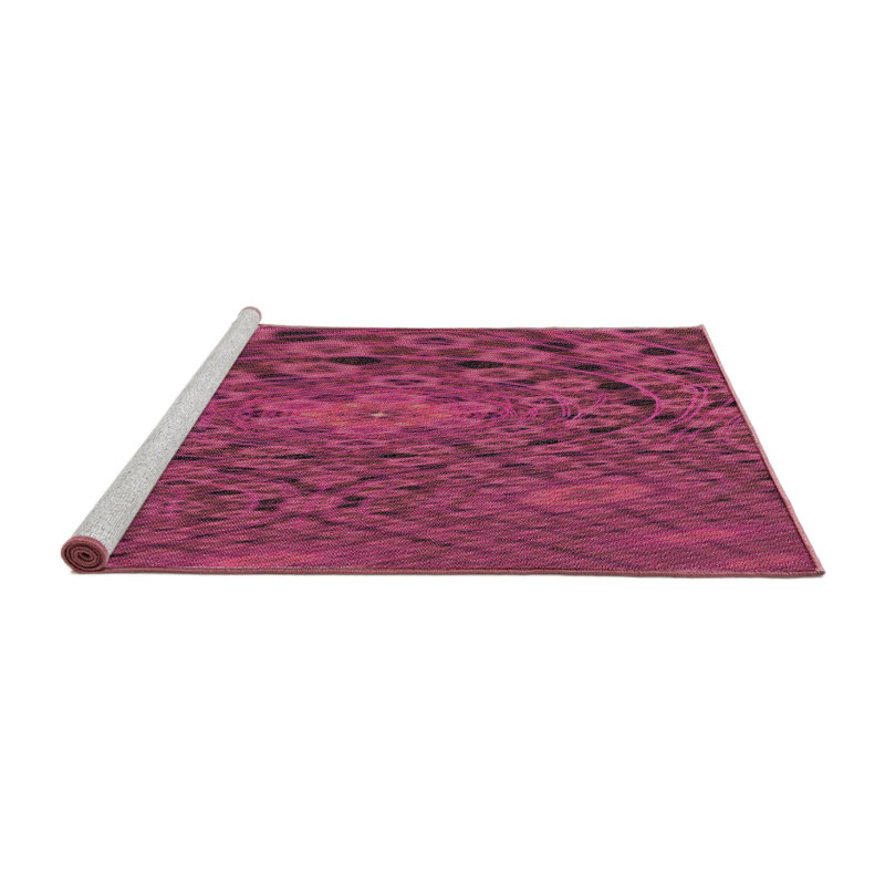 Geometric Indoor Rug, Round 3'