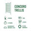Treillis en vinyle Concord