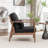 Rayn Solid Wood Upholstered Armchair-1500858715