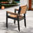 Deen Auminum Stackable Outdoor Dining Armchair-118337268-134106875