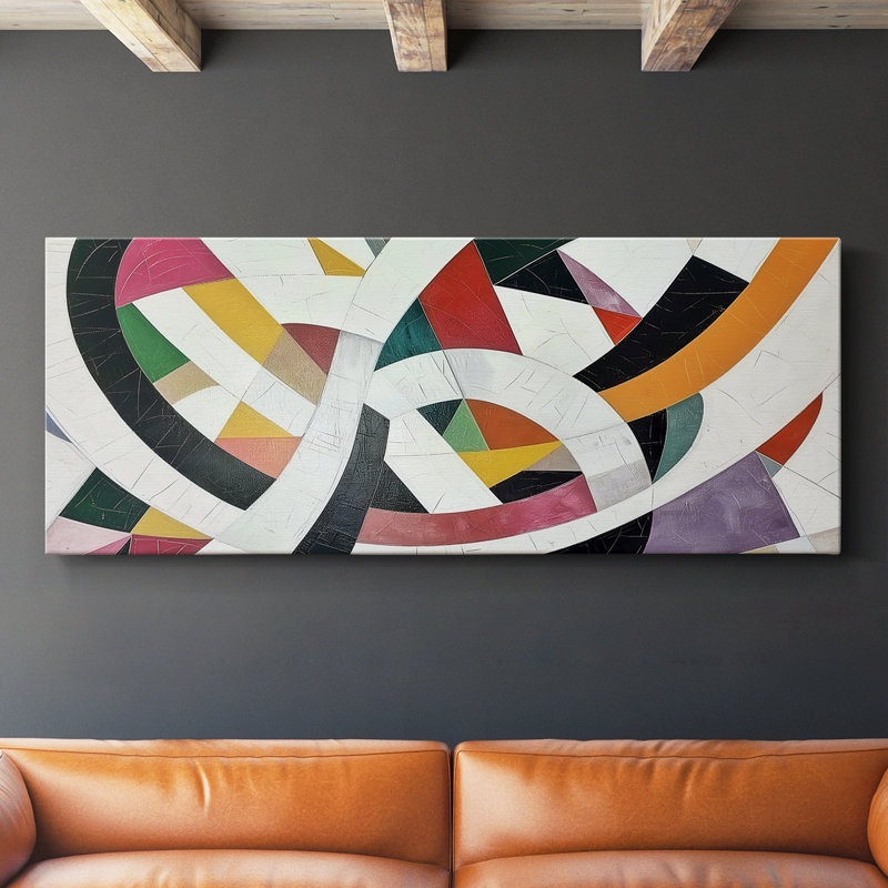 "Abstract Series" # # XXXIV - Toile tendue avec châssis large, H 12 po x l 30 po