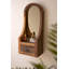 Miroir arqué en bois avec cadre