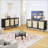 Rattan Sideboard Buffet Cabinet With 3 Doors, Large Storage For Modern Kitchen And Entryway-1264686811-1264686810