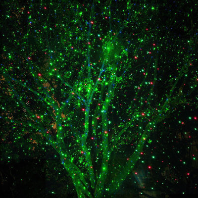 Christmas Laser Projector Lights - Waterproof Outdoor Garden Decorative Lighting With Security Lock, 3 Colors Red Green Blue