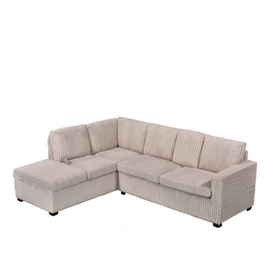 Elinborg Upholstered L-Shaped Sectional Reversible