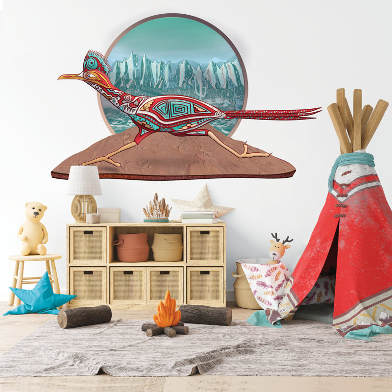 Adhésif décoratif Southwestern Roadrunner, H 16,99 po x l 27,5 po