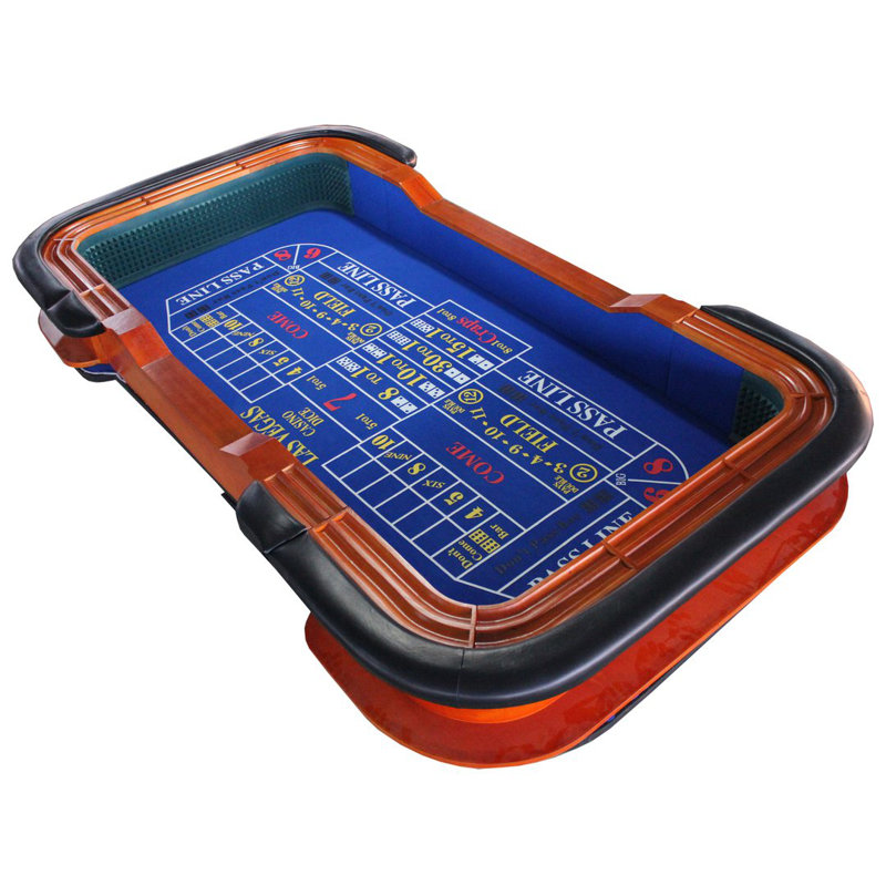 IDS Online Corp 93'' 10 - Player Foldable Poker Table, Blue
